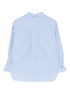 Camicia per bambina Pinko Kids azzurra con stampa con logo KFCA015CCR013 D053 PINKO KIDS 