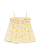 Top Apolline per bambina Bonpoint bianco con spalline sottili S05GBLW00021 534B BONPOINT 