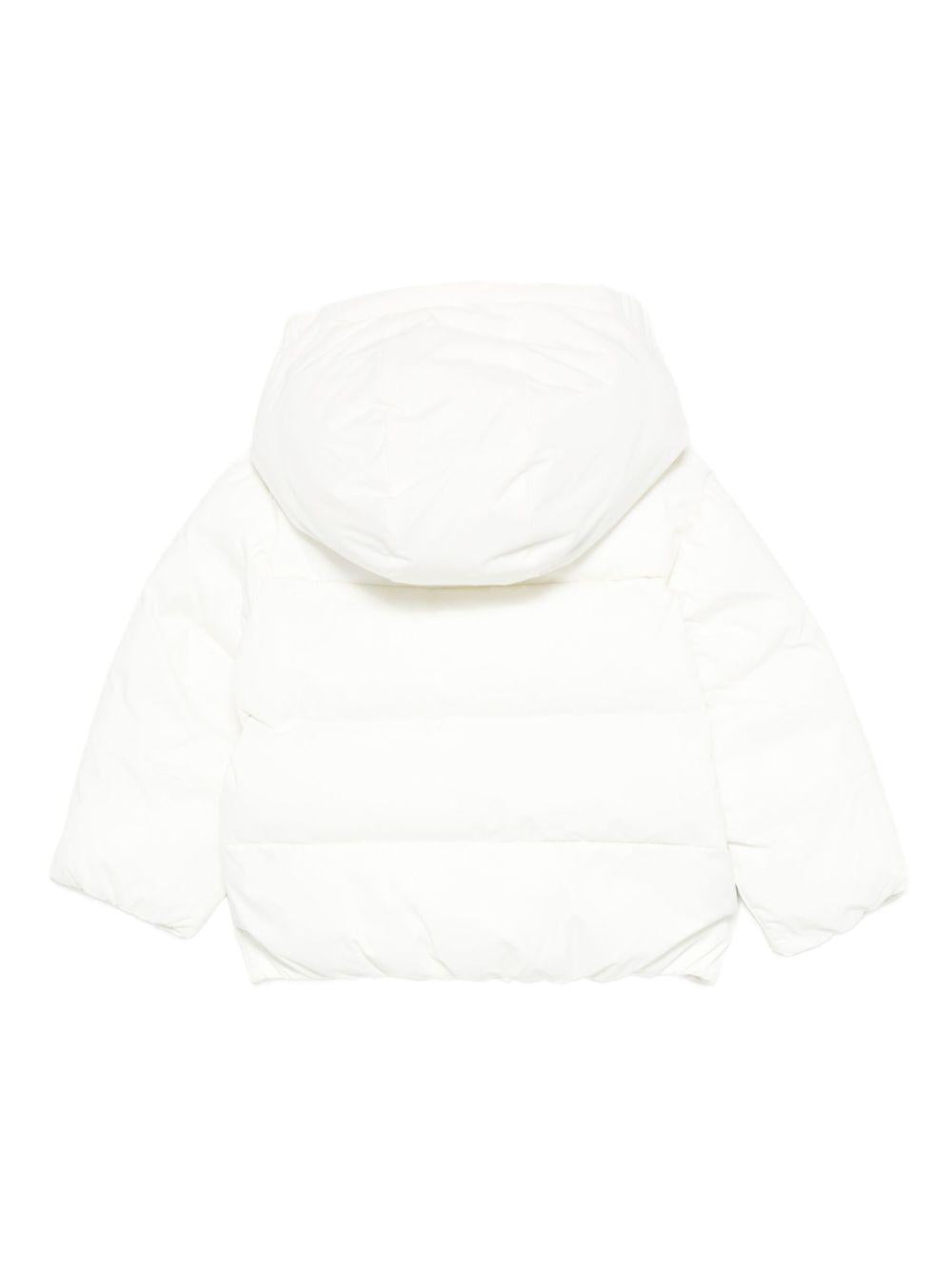 Giubbino per neonati K-Way Kids bianco con design trapuntato K7142VW X42 K-WAY KIDS 