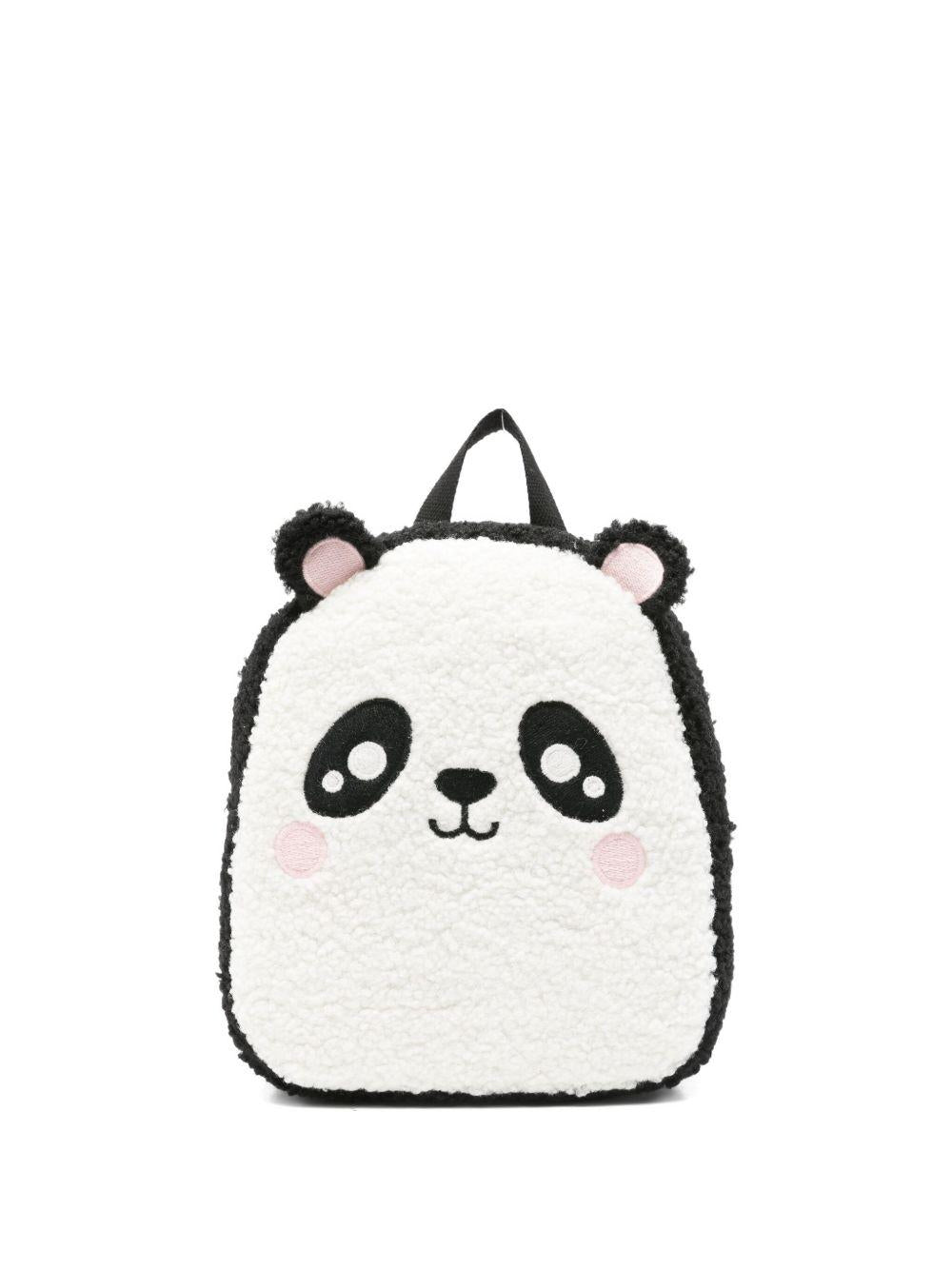 Zaino per bambini MC2 Saint Barth Kids nero a forma di panda PLU0002 00278I MC2 ST. BARTH KIDS 