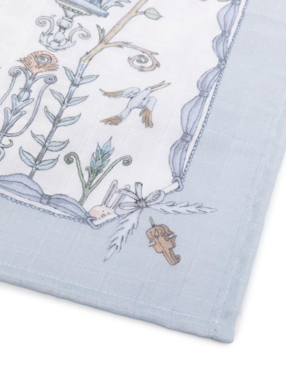 Coperta per neonato Atelier Choux azzurro con stampa all-over CA-CQ-TDJ B-U ATELIER CHOUX PARIS 