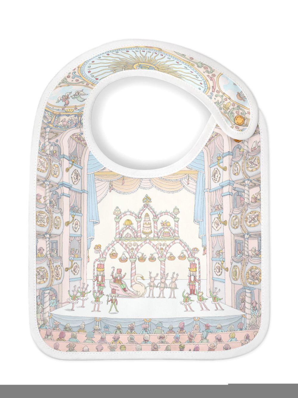 Bavaglino per neonati Atelier Choux bianco con stampa BI-CS-NUC R-U ATELIER CHOUX PARIS 