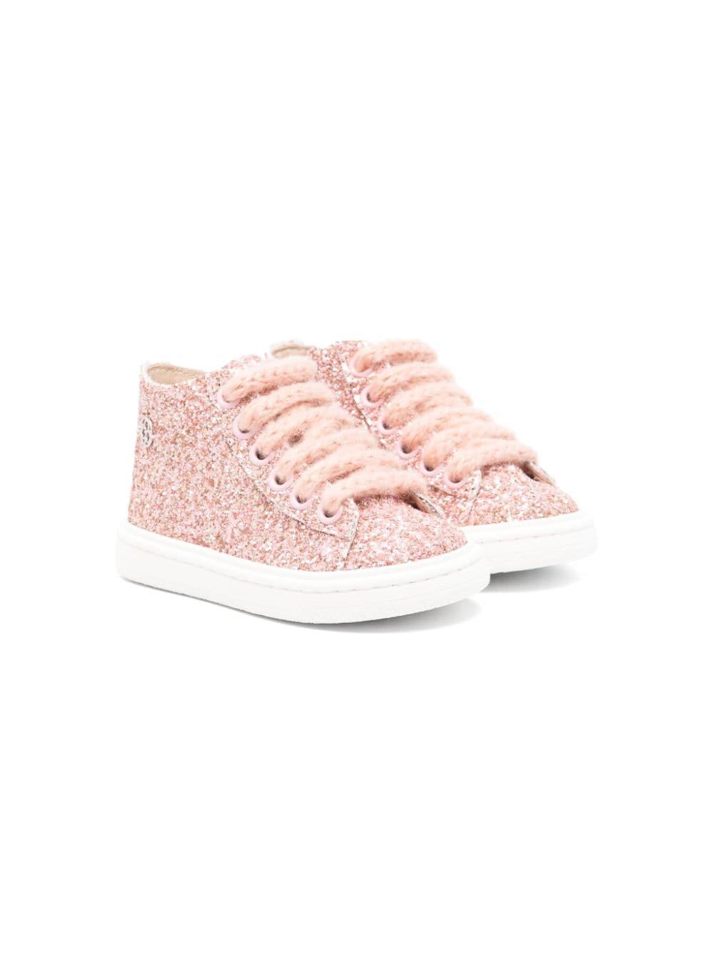 Sneakers per bambina Florens rosa glitterate E7313 18K FLORENS 