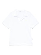 Polo con ricamo Palm Tee per bambino Il Guifo bianco con scollo con spacco P25PC097MF001 152 IL GUFO 