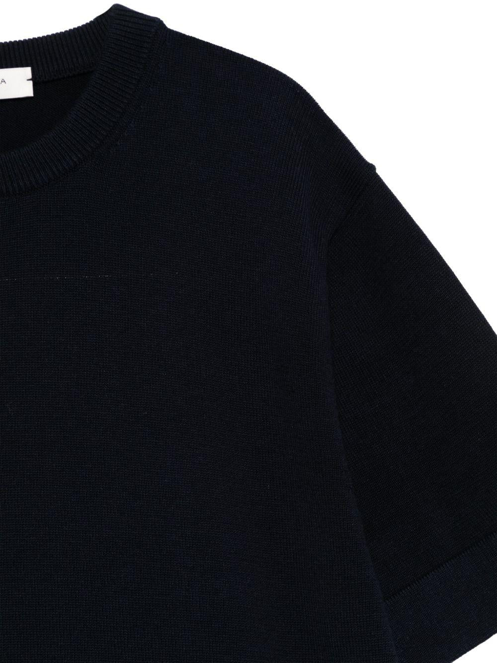 T-shirt in cotone per bambino Paolo Pecora Kids blu con girocollo PP3983 BLU PAOLO PECORA KIDS 