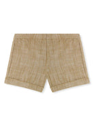 Shorts Ecady per neonata Bonpoint beige con tasca posteriore S05YBEW00004 066 BONPOINT 