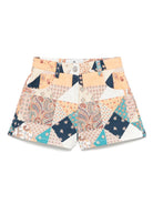Shorts per bambina ETRO KIDS multicolore con stampa patchwork GW6A59 D0114 432MC ETRO KIDS 