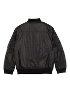 Giubbino per bambino Rick Owens Kids nero con bordi a costine BG02E5771 NPP 09 RICK OWENS KIDS 