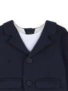 Tutina per neonato Boss Kids blu con modello blazer con bottoni J52699 849 BOSS KIDS 