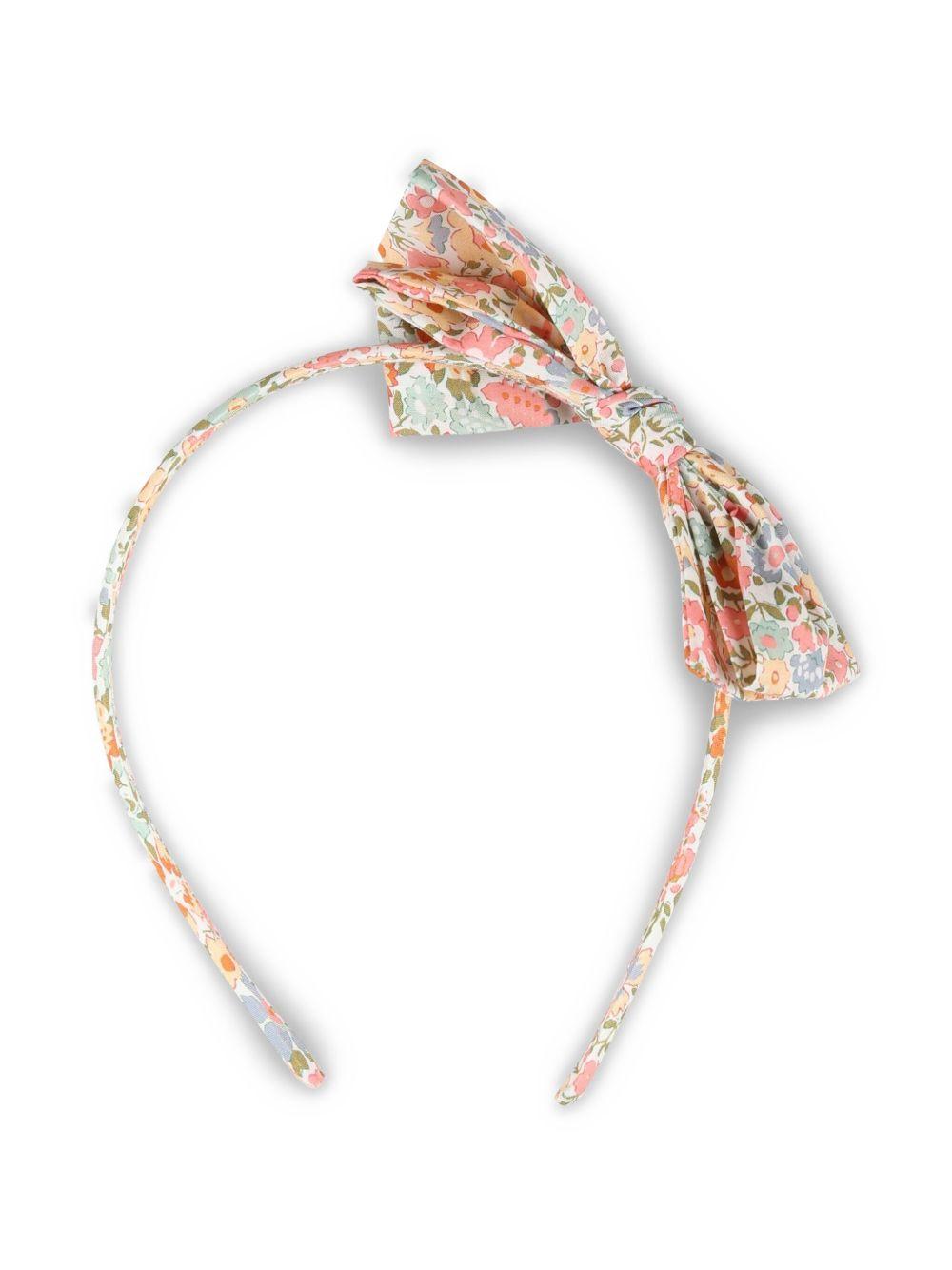 Cerchietto decorato con fiocco per bambina Bonpoint multicolor con stampa floreale S05GHAW00031 525C BONPOINT 