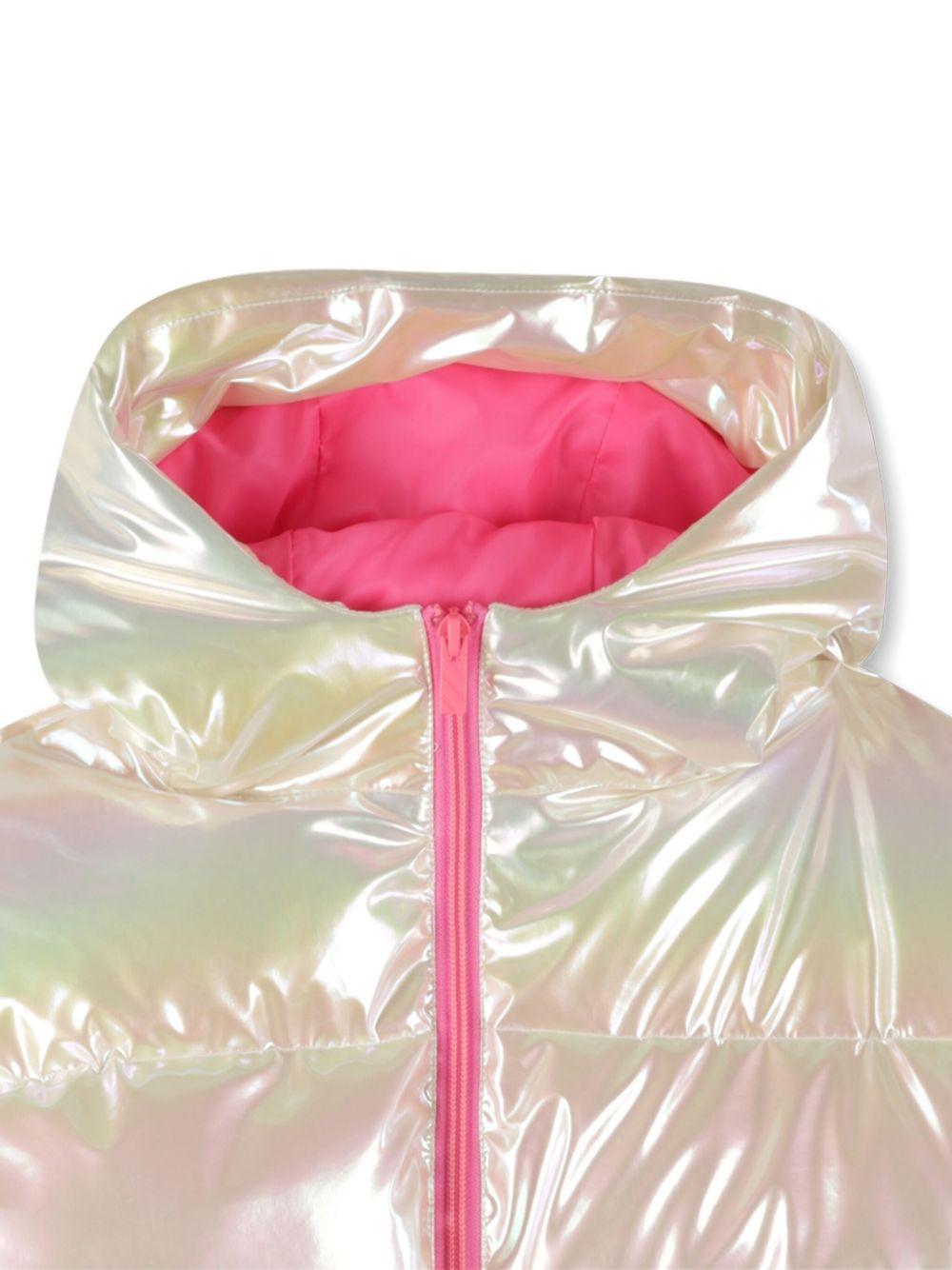 Giubbino per bambina Billieblush bianco con design iridescente U21598 Z41 BILLIEBLUSH 