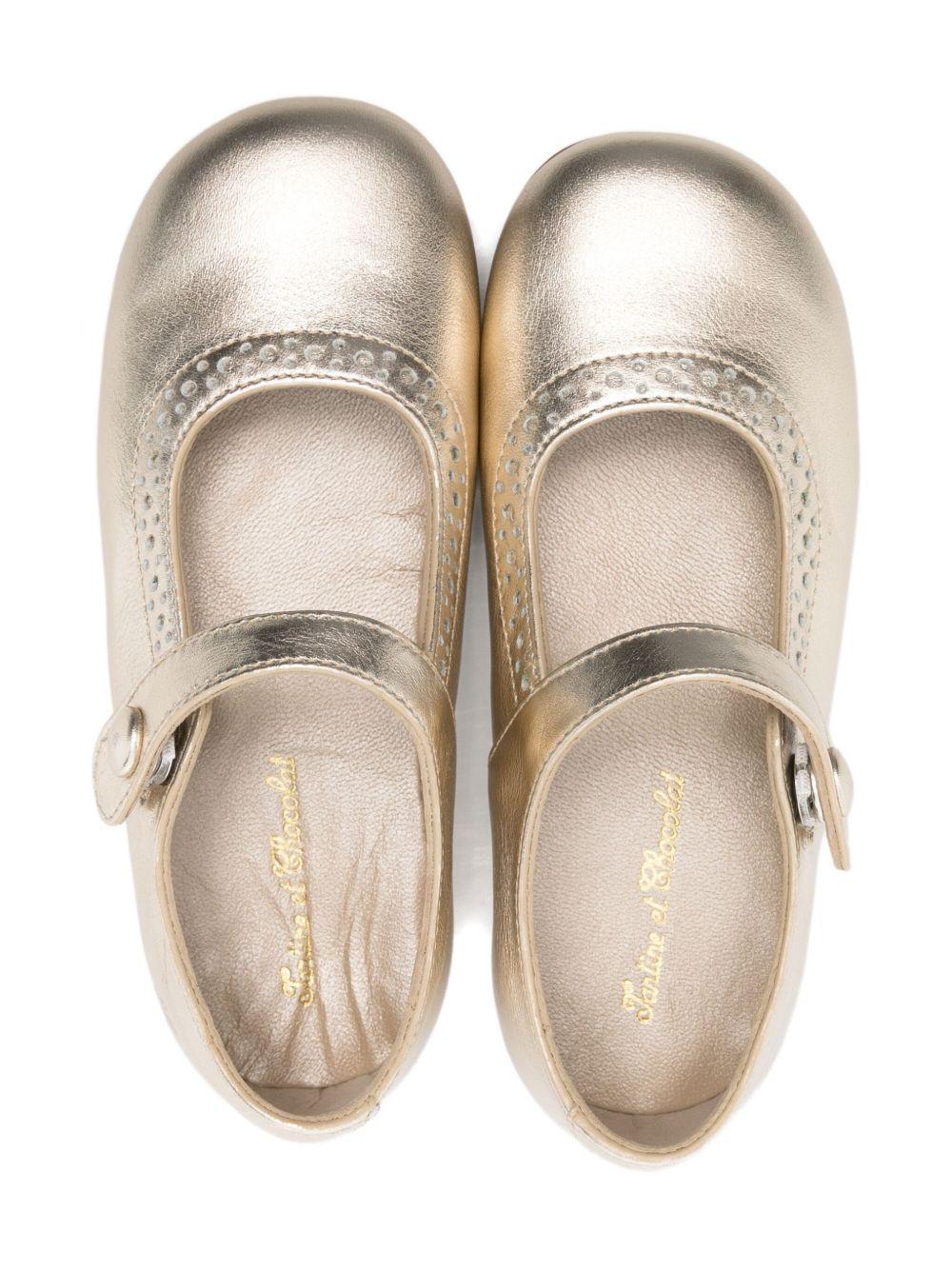 Ballerine per bambina Tartine Et Chocolat oro con cinturino GA LA04 01 TArtine & Chocolat 