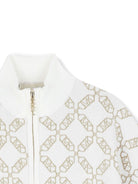 Mantella per bambina Michael Kors Kids bianco con motivo jacquard all-over R30463 N52 MICHAEL KORS KIDS 