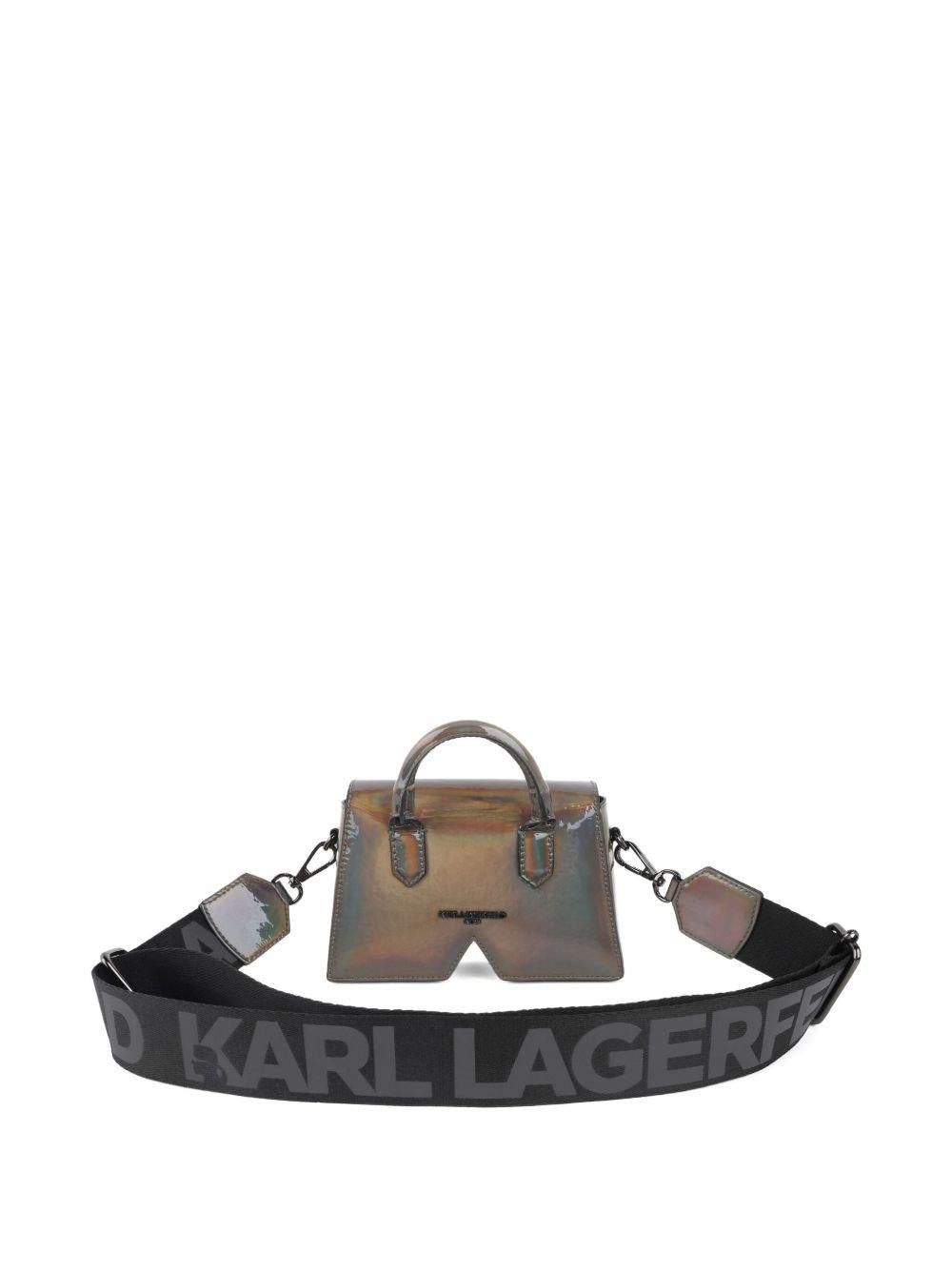 Borsa tote per bambina Karl Lagerfeld Kids nero iridescente Z31014 09B KARL LAGERFELD KIDS 