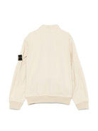 Giacca per bambino Stone Island Junior beige con applicazione Compass K1S164100004S0001 V0095 STONE ISLAND JUNIOR 