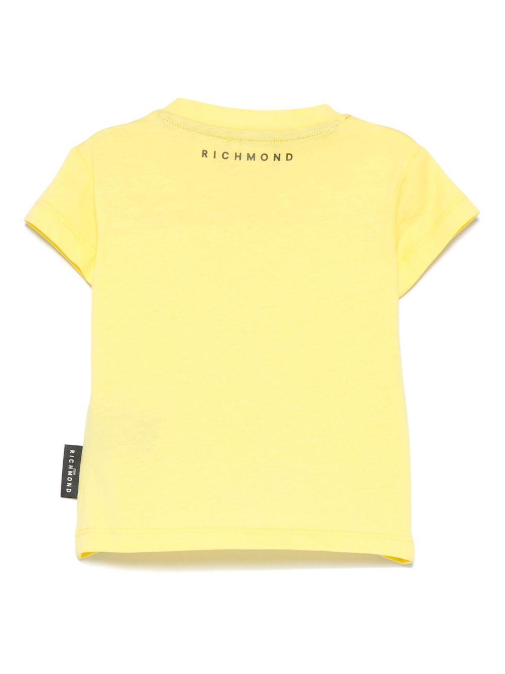 T-shirt per neonato John Richmond Junior giallo con logo RIP25070TS YELLOW JOHN RICHMOND JUNIOR 