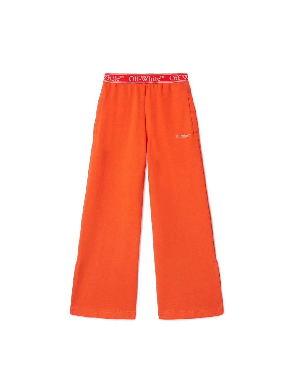Pantaloni sportivi per bambina Off-White Kids Bookish arancione con fascia logo OGCH009S25FLE001 2630 OFF WHITE KIDS 