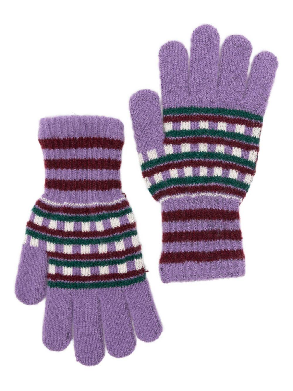 Guanti per bambina Bobo Choses multicolore con motivo a righe B225AI040 511 BOBO CHOSES 