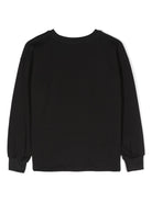 Felpa Reniza con stampa per bambina Molo nero con stampa con cavallo 2W24A408 3749 MOLO 