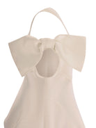 Abito per bambina Monnalisa beige monospalla con fiocco 71G901 7304 0092 MONNALISA 