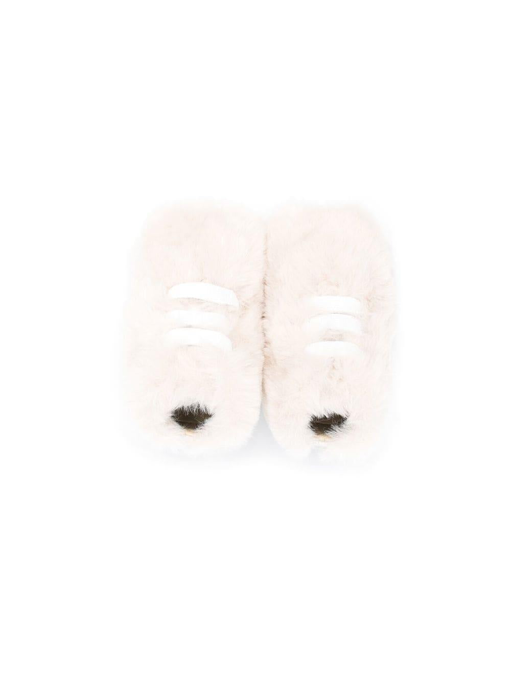 Scarpe primi passi vanille con pelliccia cruelty-free MT955 VAR07 MONTELPARE TRADITION 