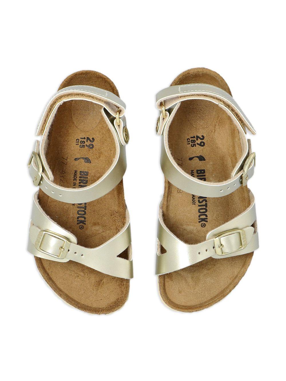 Sandali Rio per bambina Birkenstock Kids color oro con cinturino alla caviglia 1029540 GOLD BIRKENSTOCK 