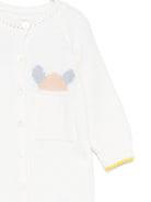 Tutina per neonata Gensami Kids bianco con tasca sul petto TU-PEEKABOO-WE WHITE/BLUE GENSAMI 