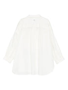 Camicia per bambina Douuod Kids bianca con bordino classico DX5A10 P0522 101 DOUUOD 