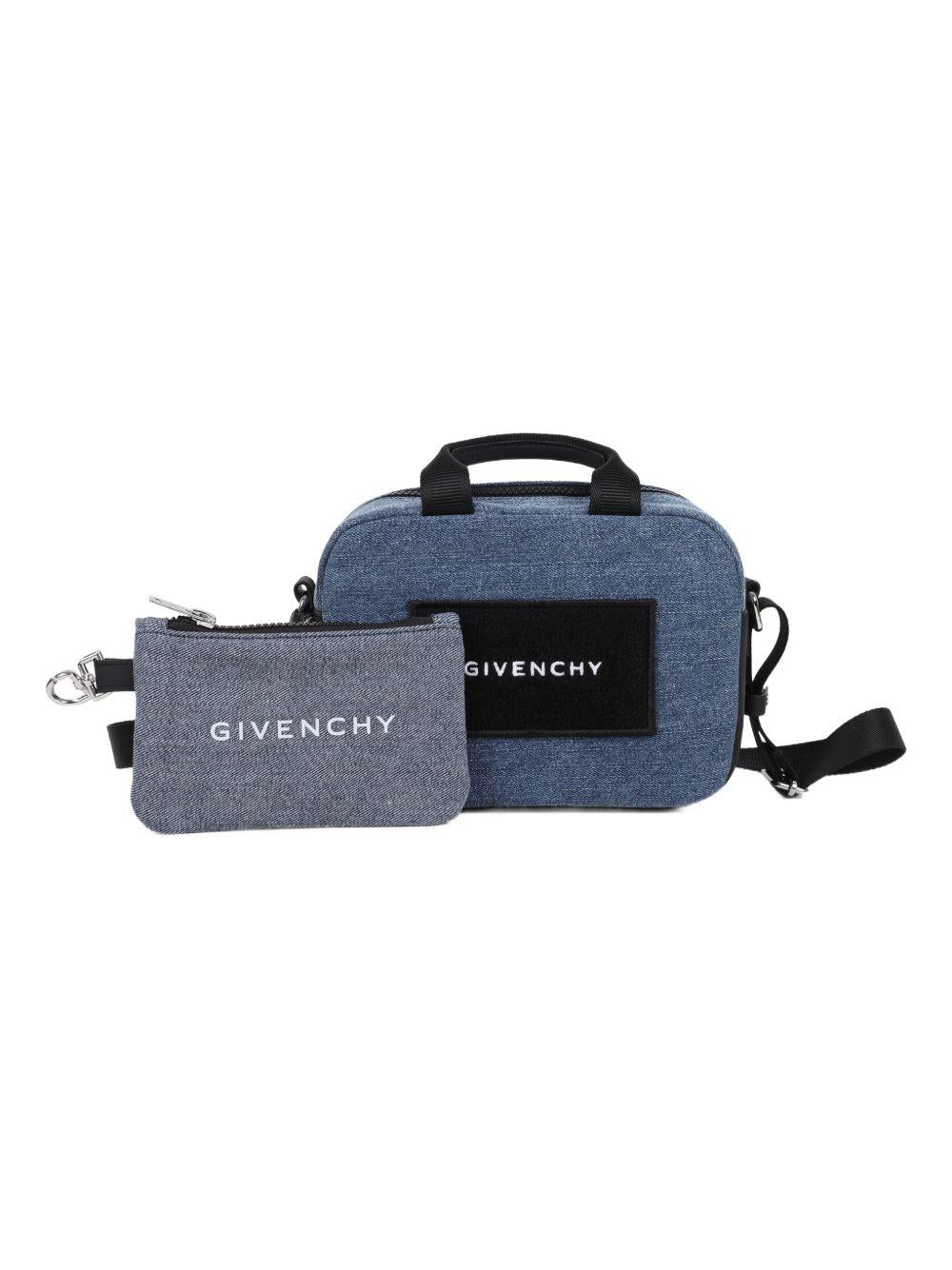 Borsa per bambina Givenchy Kids denim con logo sul davanti H31073 Z25 GIVENCHY KIDS 