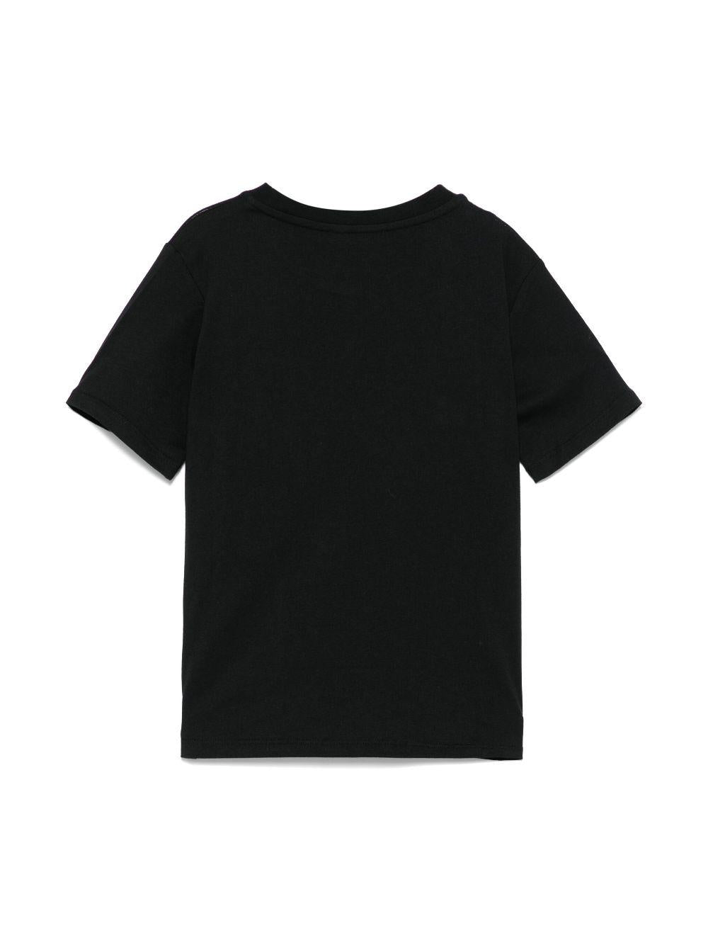 T-shirt per bambino Balmain Kids nero con stampa logo BW8P11 Z0116 930BC BALMAIN KIDS 