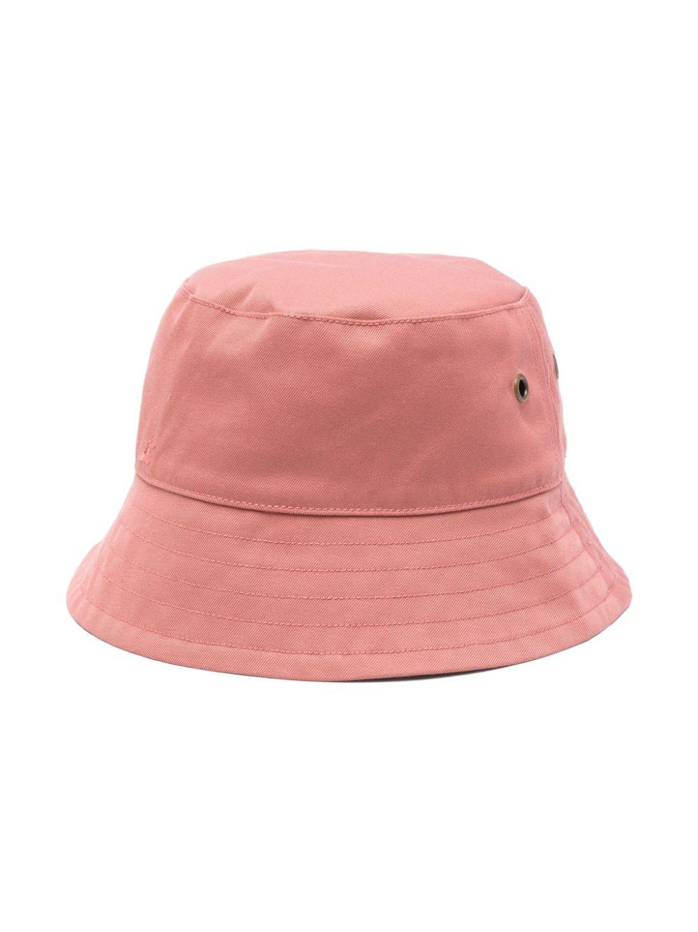Cappello da pescatore con logo ricamato per bambina Bonpoint rosa con antivento S05GACW00004 024A BONPOINT 