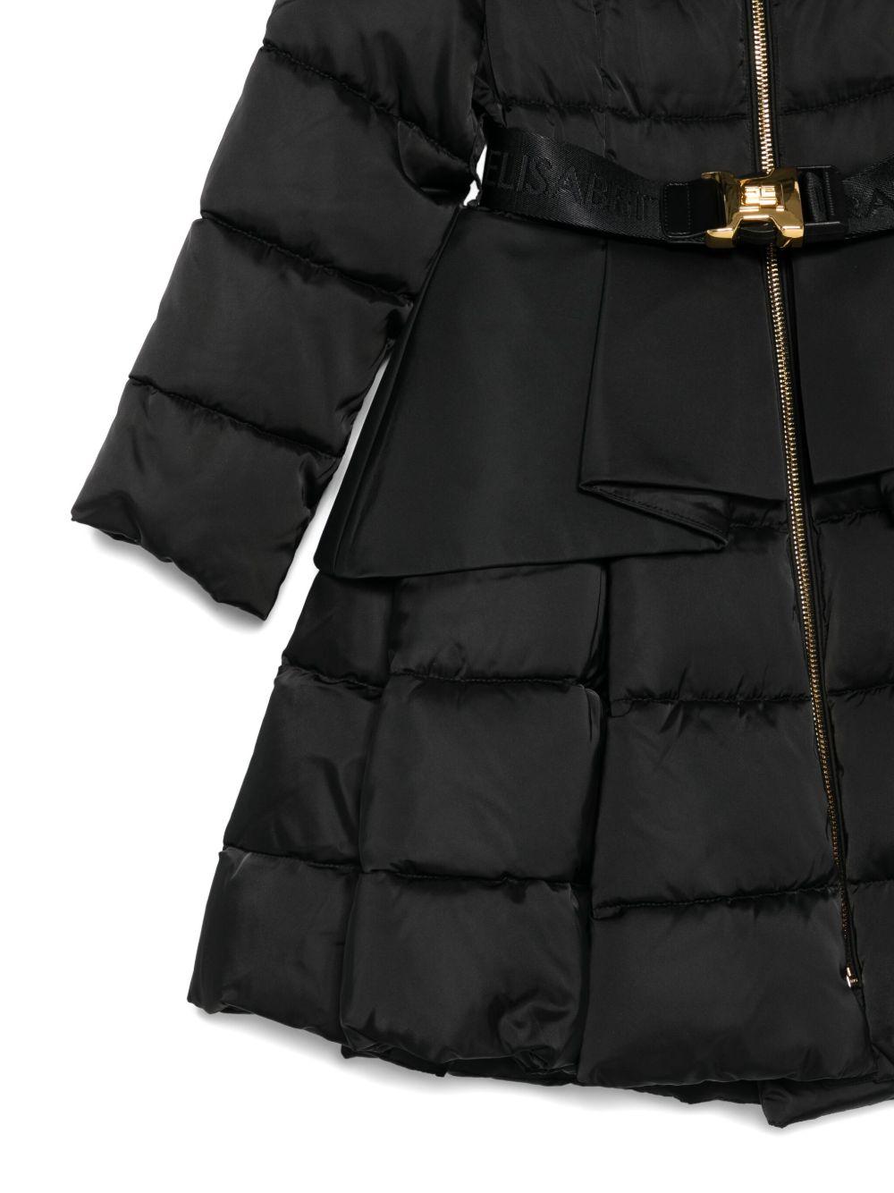 Cappotto per bambina Elisabetta Franchi La Mia Bambina nera con dettaglio volant EFGB132CNY298 N000 ElISABETTA FRANCHI 