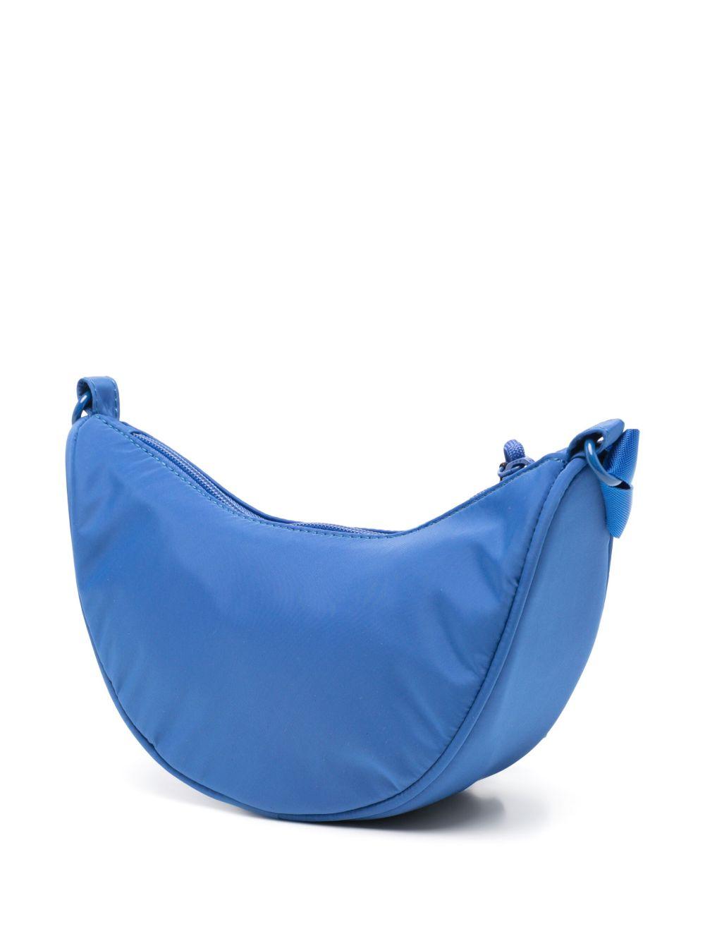 Borsa a spalla per bambina Molo Crescent azzurro con chiusura superiore con zip 7S25V109 8767 MOLO 