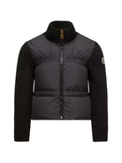 Giubbino per bambina Moncler Enfant nero con design a inserti K29549B00011M8258 999 MONCLER ENFANT 