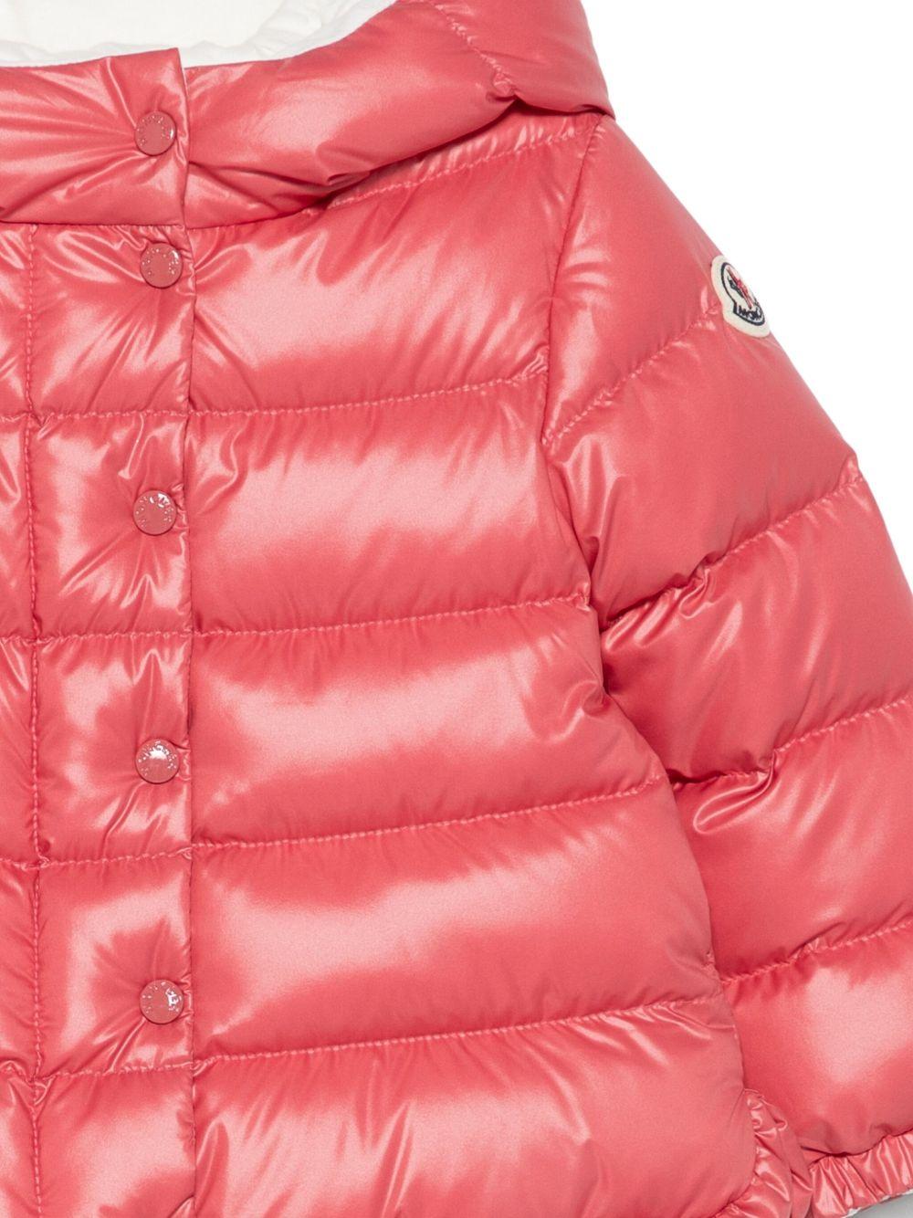 Giubbino Tazui per neonata Moncler Enfant rosso con design trapuntato K29511A00036597YX 56H MONCLER ENFANT 