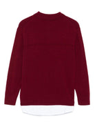Polo per bambino Paolo Pecora Kids rosso scuro a maniche lunghe PP4086 MOST PAOLO PECORA KIDS 