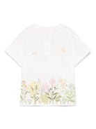 T-shirt per neonata Fendi Kids bianco con logo BFI168 7AJ F0TU9 FENDI KIDS 