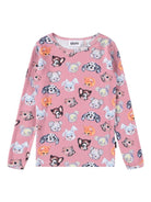 Pigiama per bambina Molo Lue rosa con stampa grafica 6W25R501 9467 MOLO 