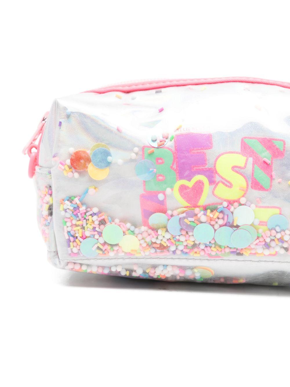 Borsa per bambina Billieblush argentata con dettagli coriandoli U22031 Z41 BILLIEBLUSH 