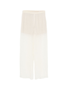 Pantaloni per donna ALYSI bianchi con vita alta plissettata 165107 A5011 LT ALYSI 