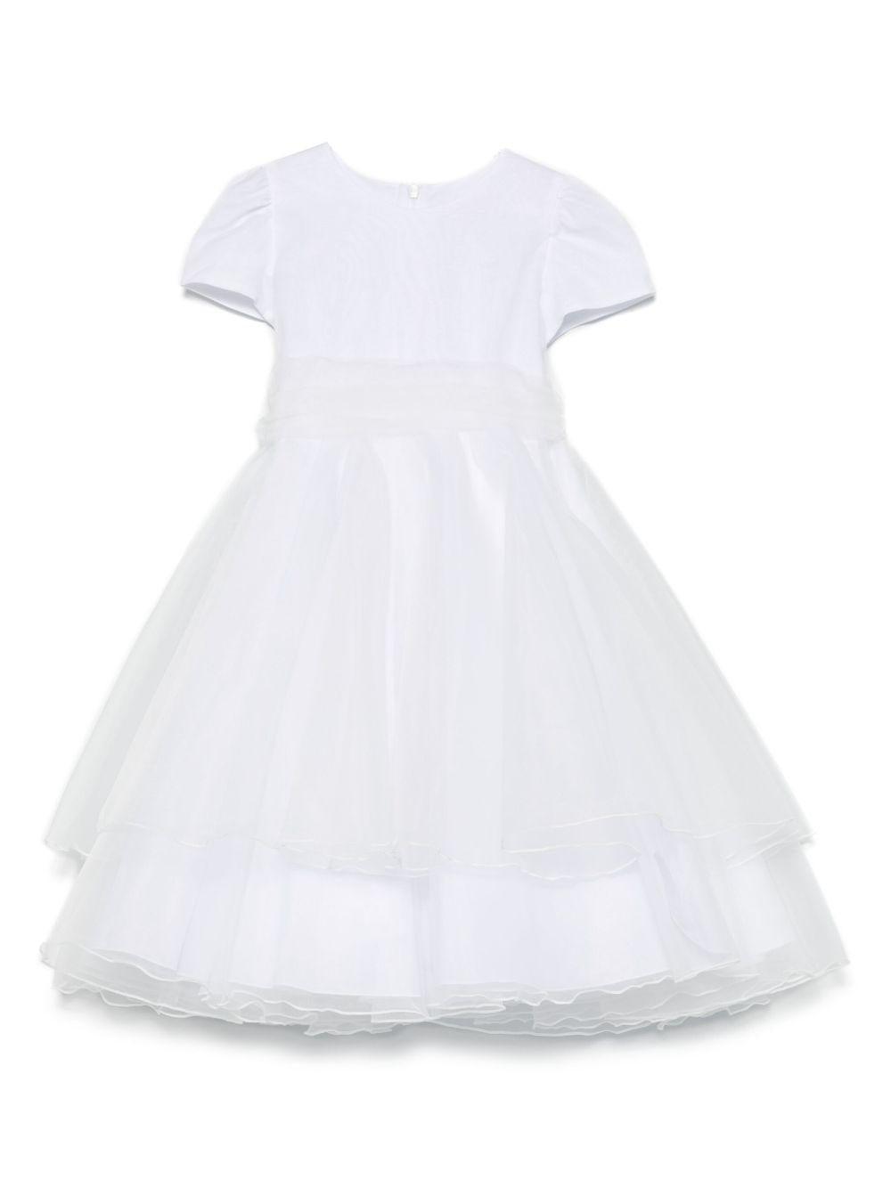 Abito per bambina Mariella Ferrari bianco con fiocco AT931 083 MARIELLA FERRARI 