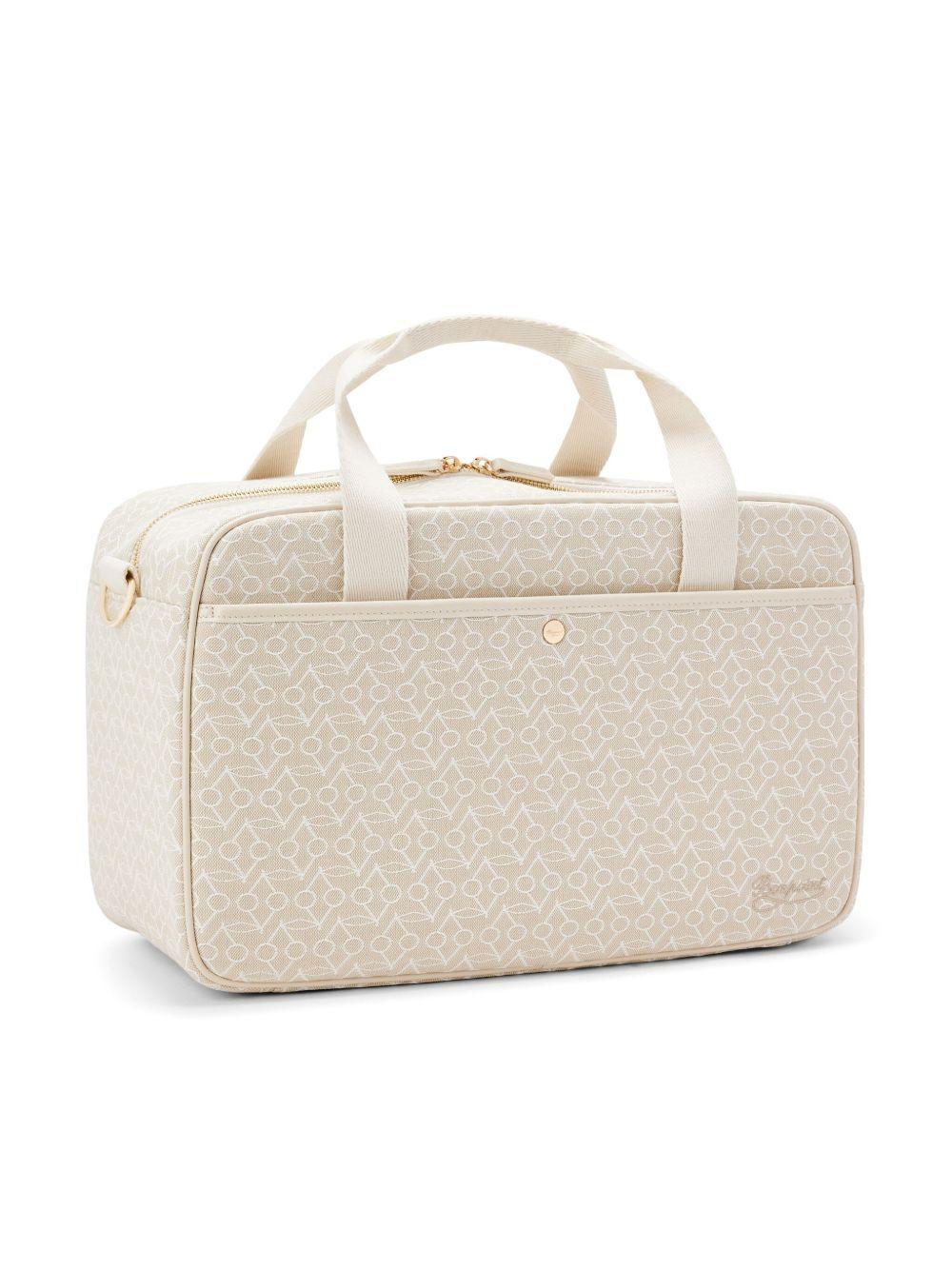 Borsa fasciatoio per neonati Bonpoint beige con stampa del logo all-over PERPSEW00001 060 BONPOINT 