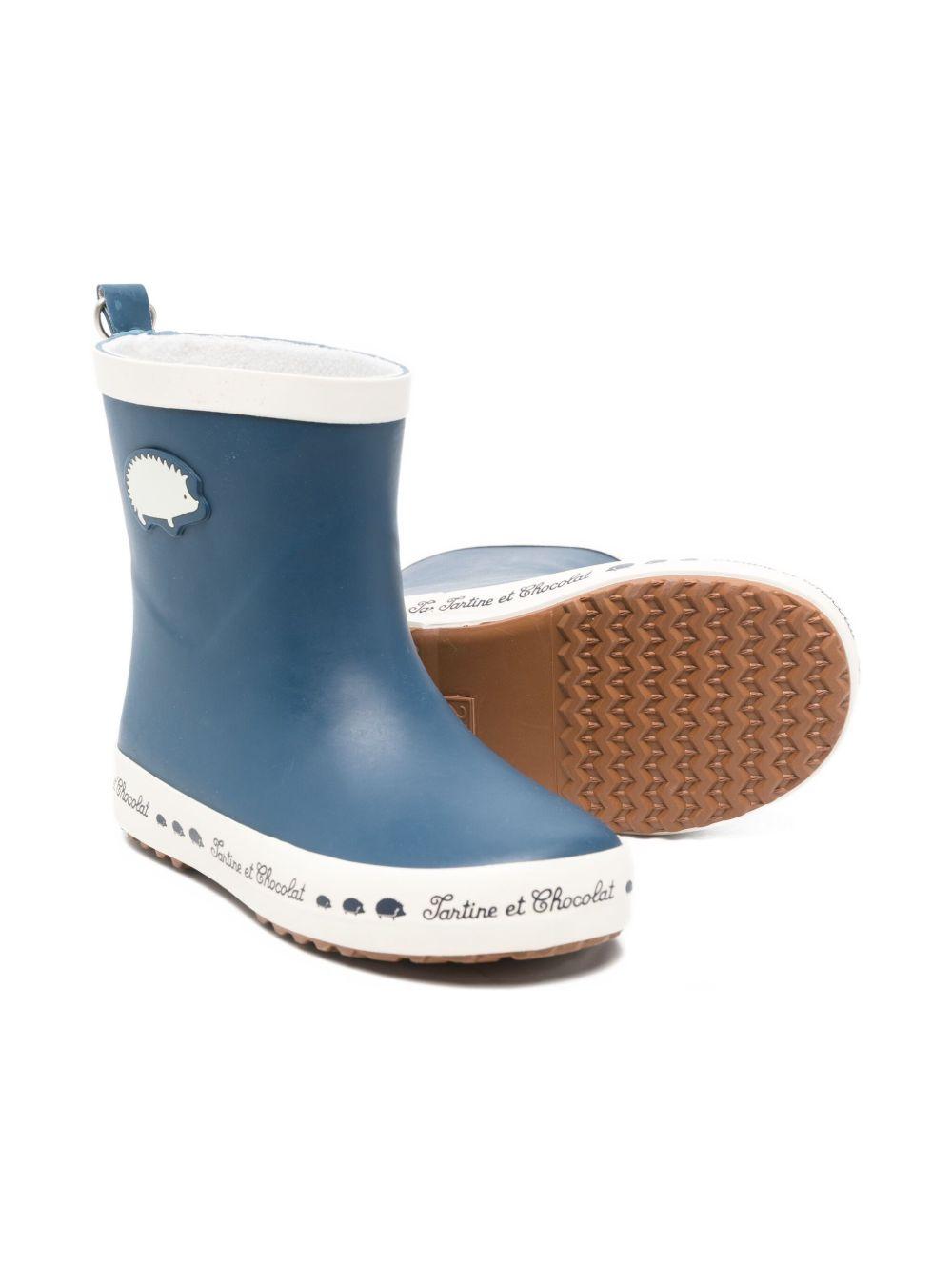 Stivaletti in gomma per bambino Tartine Et Chocolat blu con suola in gomma VA CU04 01 TArtine & Chocolat 