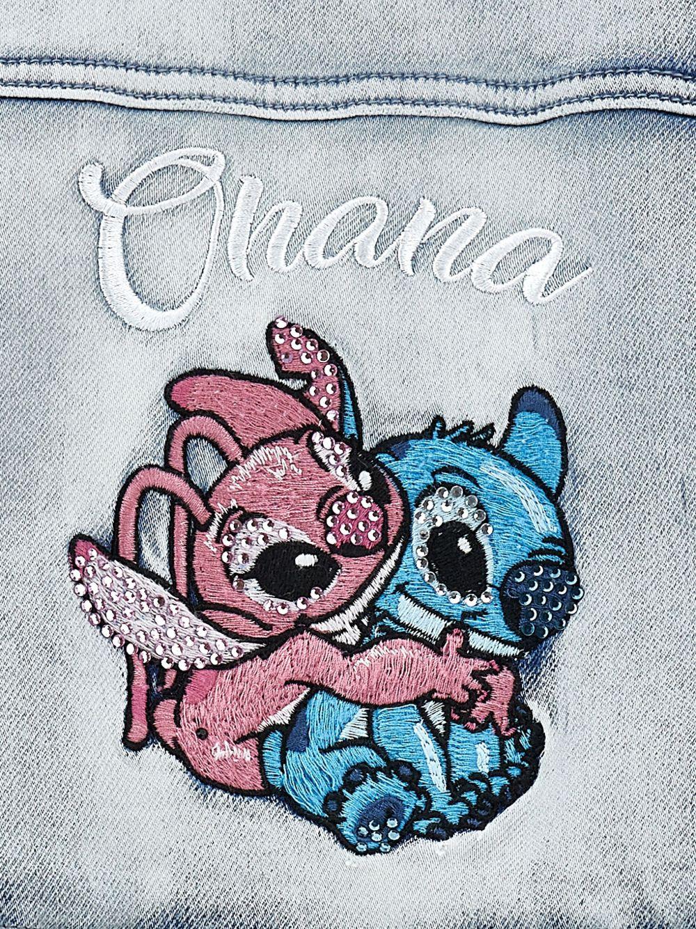Giacca per bambina Monnalisa x Disney denim Stitch 19F102 6042 0062 MONNALISA 