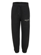 Pantaloni sportivi neri per bambino con stampa logo MSGM Kids F4MSJUFP177 103 MSGM KIDS 