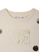 T-shirt per bambina Bonpoint Thida beige con stampa sul davanti P05GTSK00001 104 BONPOINT 