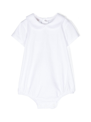 Paz Rodriguez Esencial white baby bodysuit with jersey weave