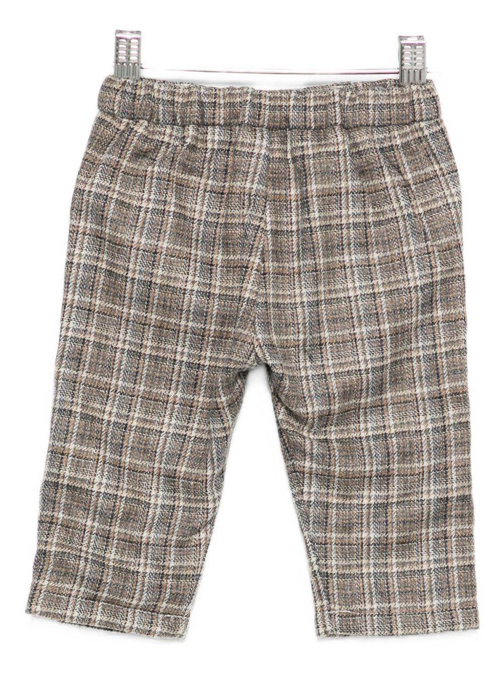 Pantaloni per neonato Tartine Et Chocolat marrone con motivo a quadri CB22101 68 TArtine & Chocolat 