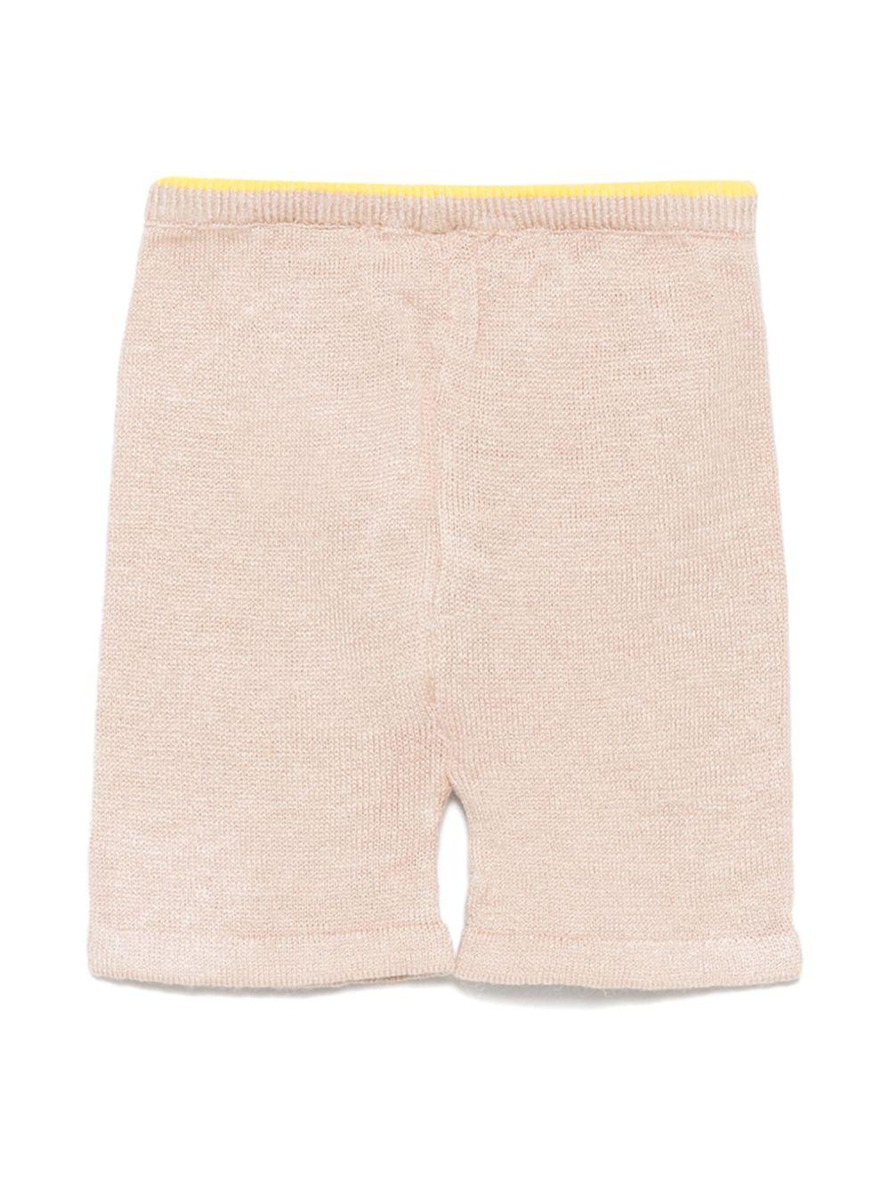 Pantaloni per neonato Gensami kids beige in maglia PT01-B-SOFT GOLD BEIGE GENSAMI 