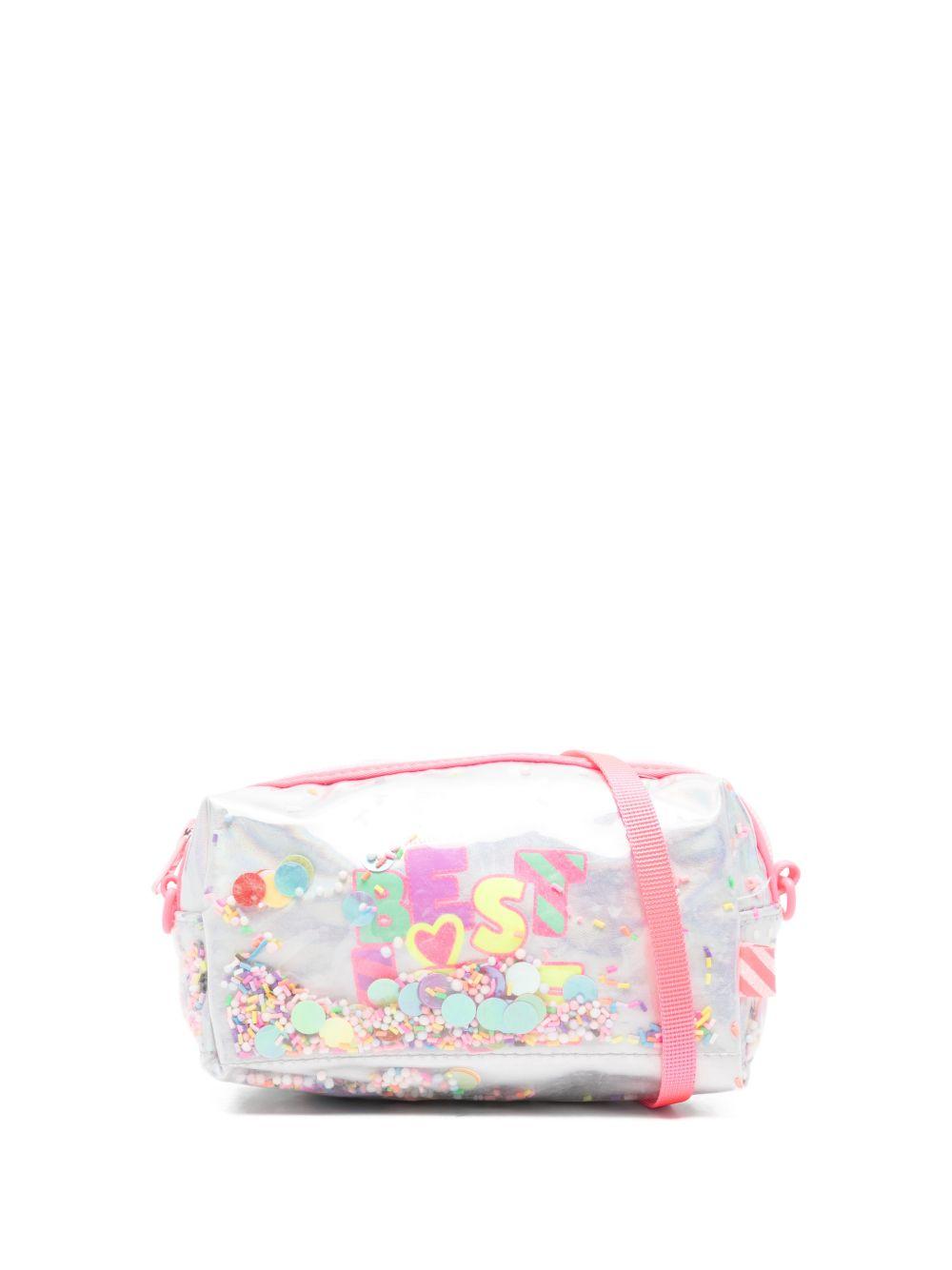 Borsa per bambina Billieblush argentata con dettagli coriandoli U22031 Z41 BILLIEBLUSH 